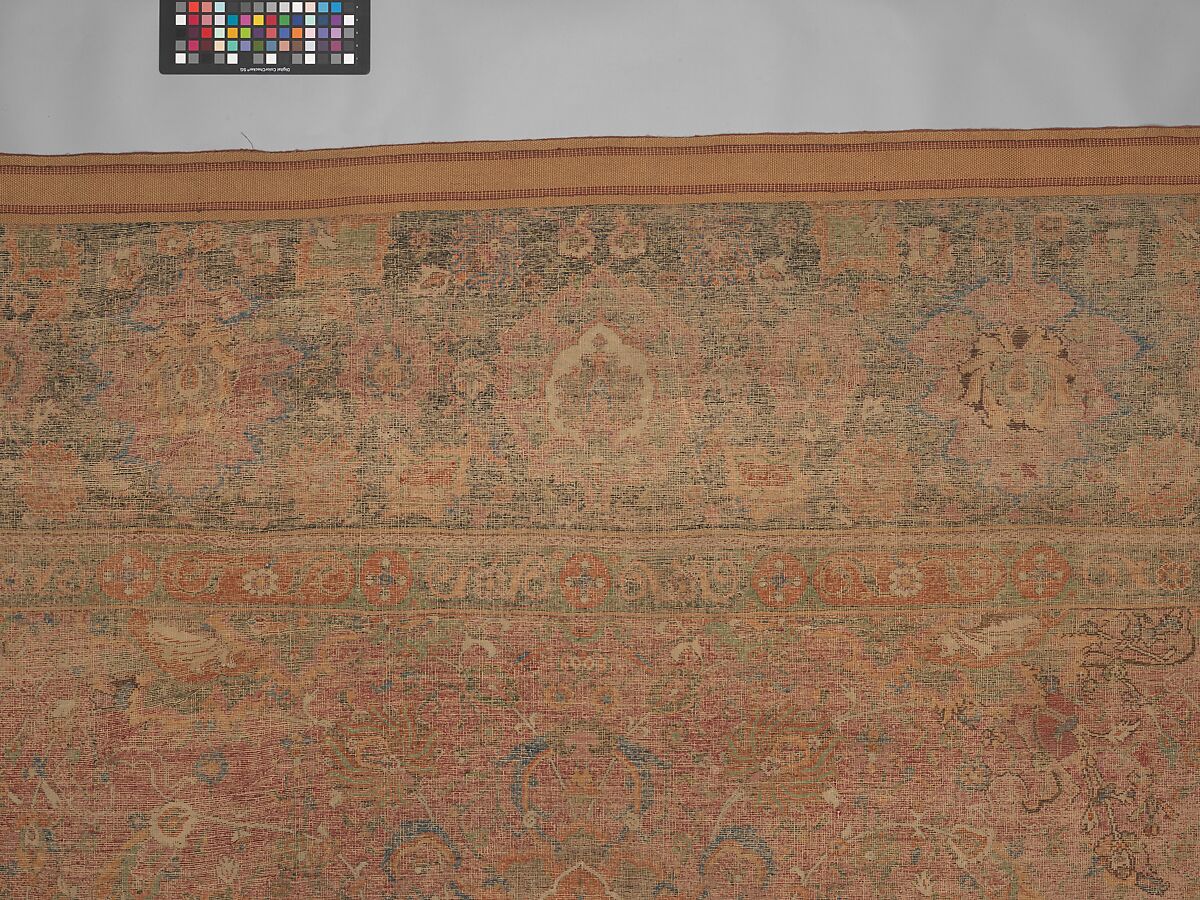 Carpet, Wool (warp, weft and pile); asymmetrically knotted pile