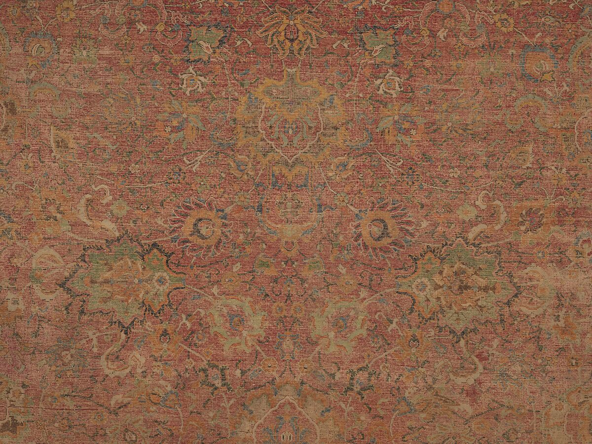 Carpet, Wool (warp, weft and pile); asymmetrically knotted pile