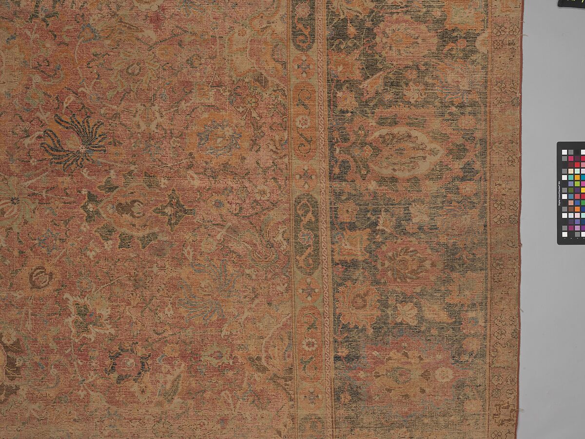 Carpet, Wool (warp, weft and pile); asymmetrically knotted pile