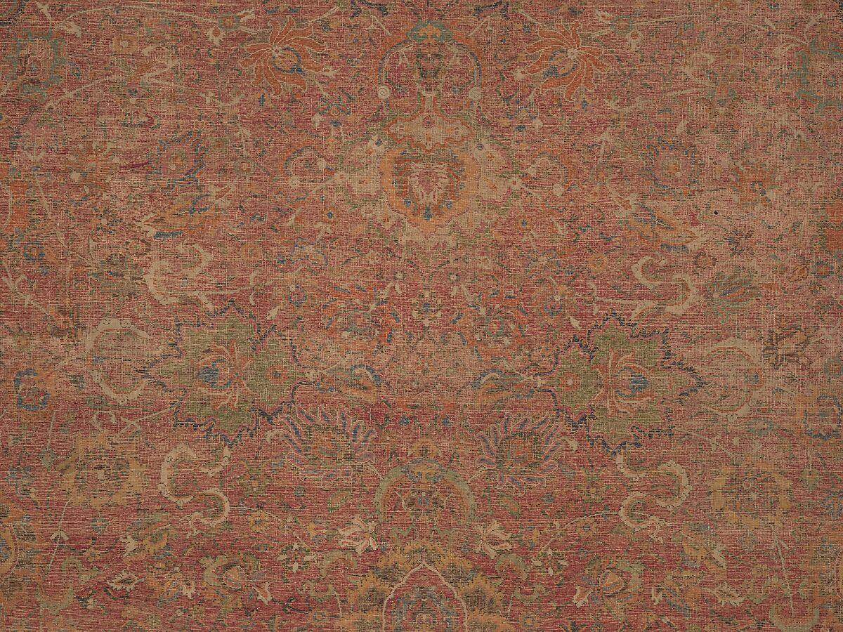 Carpet, Wool (warp, weft and pile); asymmetrically knotted pile