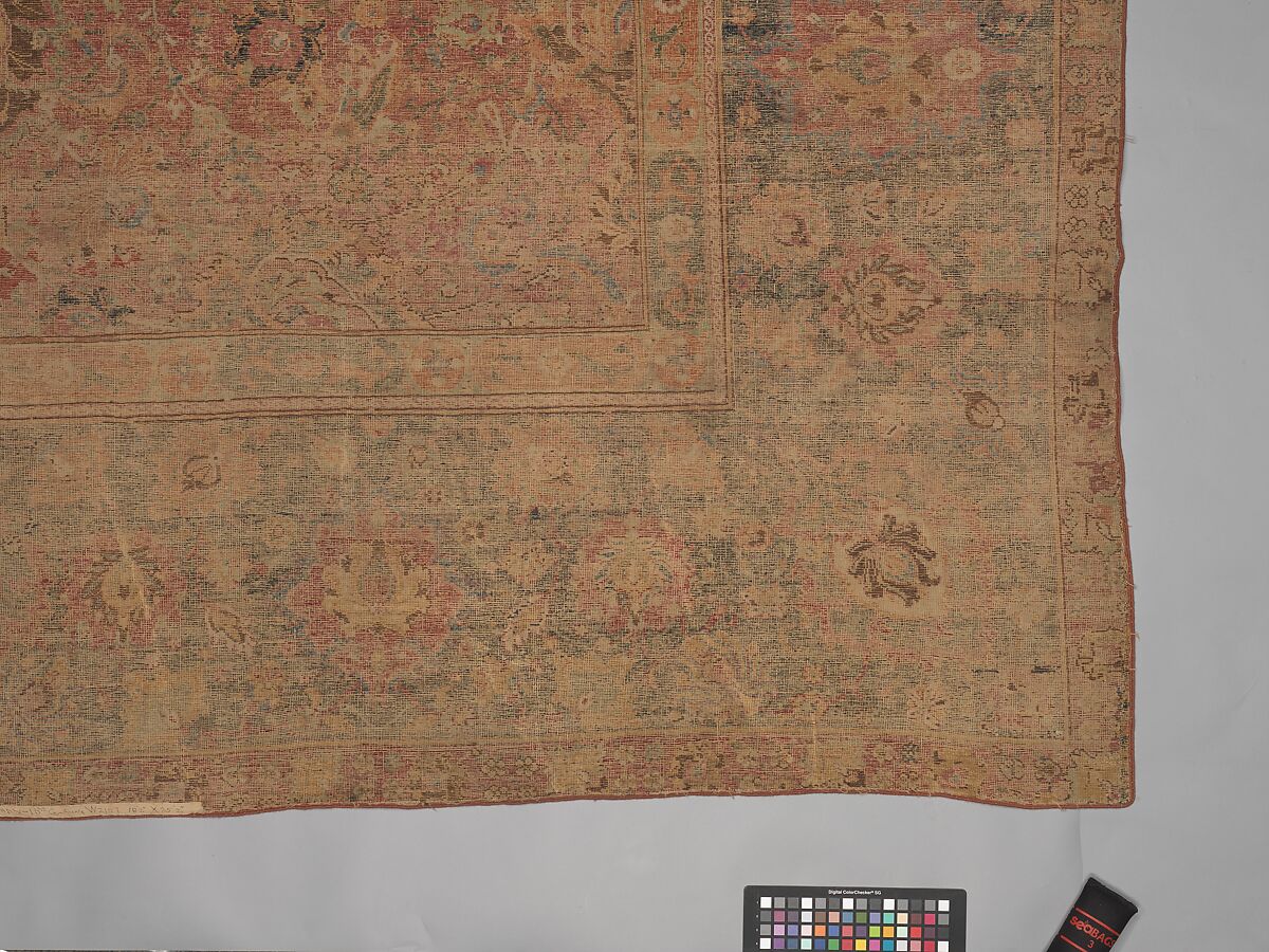 Carpet, Wool (warp, weft and pile); asymmetrically knotted pile