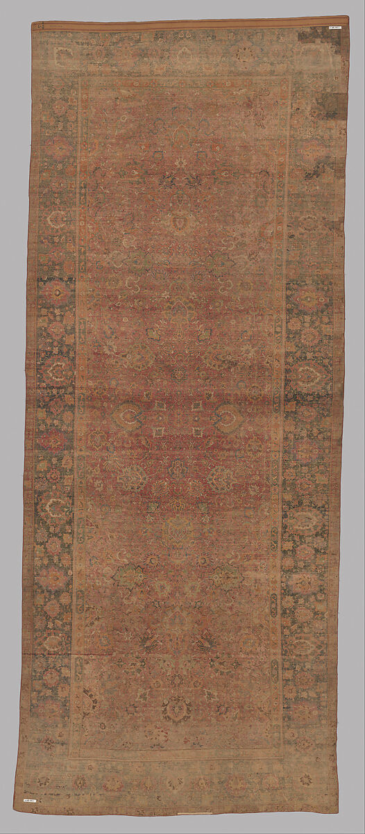 Carpet, Wool (warp, weft and pile); asymmetrically knotted pile