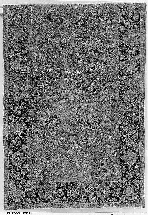 Carpet, Wool (warp, weft and pile); asymmetrically knotted pile