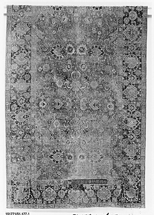 Carpet, Wool (warp, weft and pile); asymmetrically knotted pile