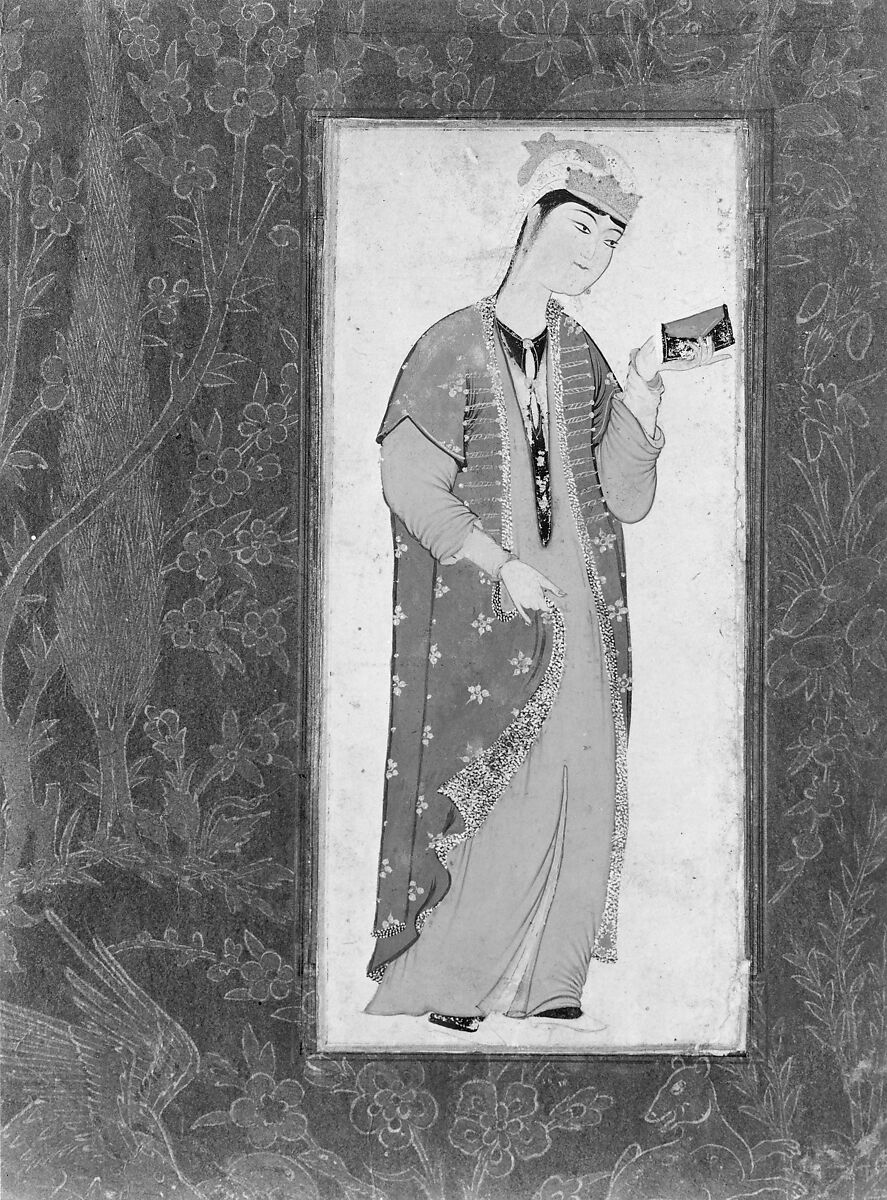 Portrait of a Woman, Tempura on paper