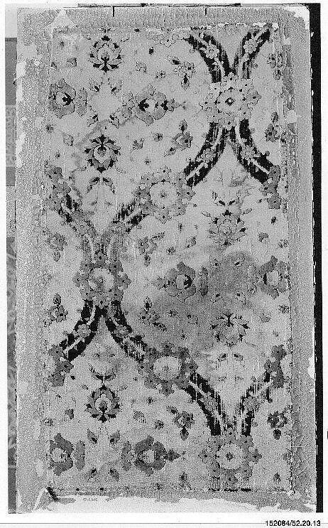 Silk Velvet Designed by 'Ghiyath', Ghiyath (Iranian, Yazd, born ca. 1530), Silk, cut and voided velvet with continuous floats of flat metal thread