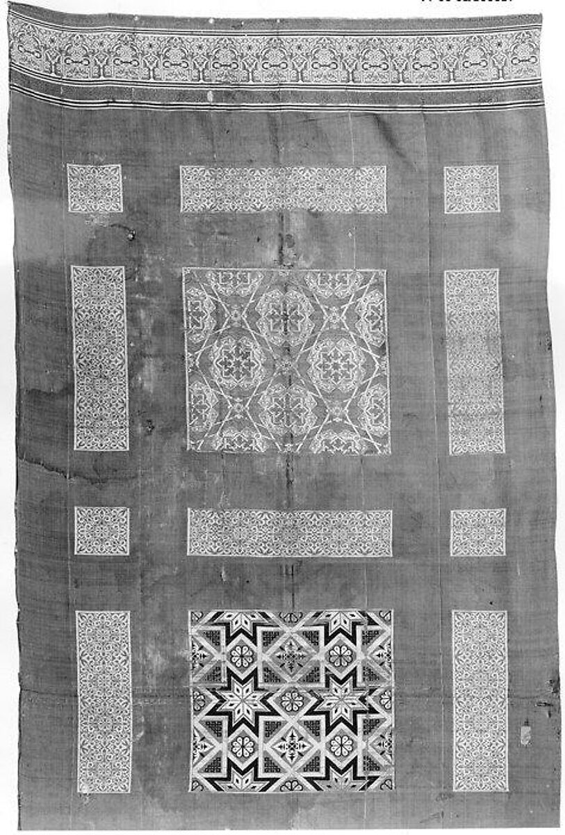 Silk Curtain, Silk; lampas