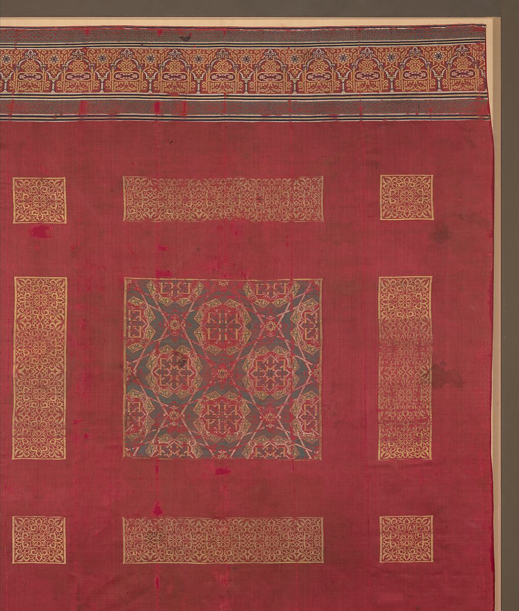 Silk Curtain, Silk; lampas