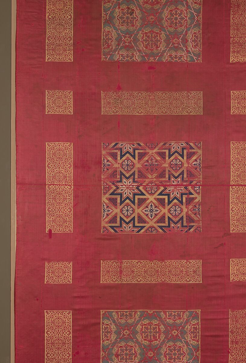 Silk Curtain, Silk; lampas