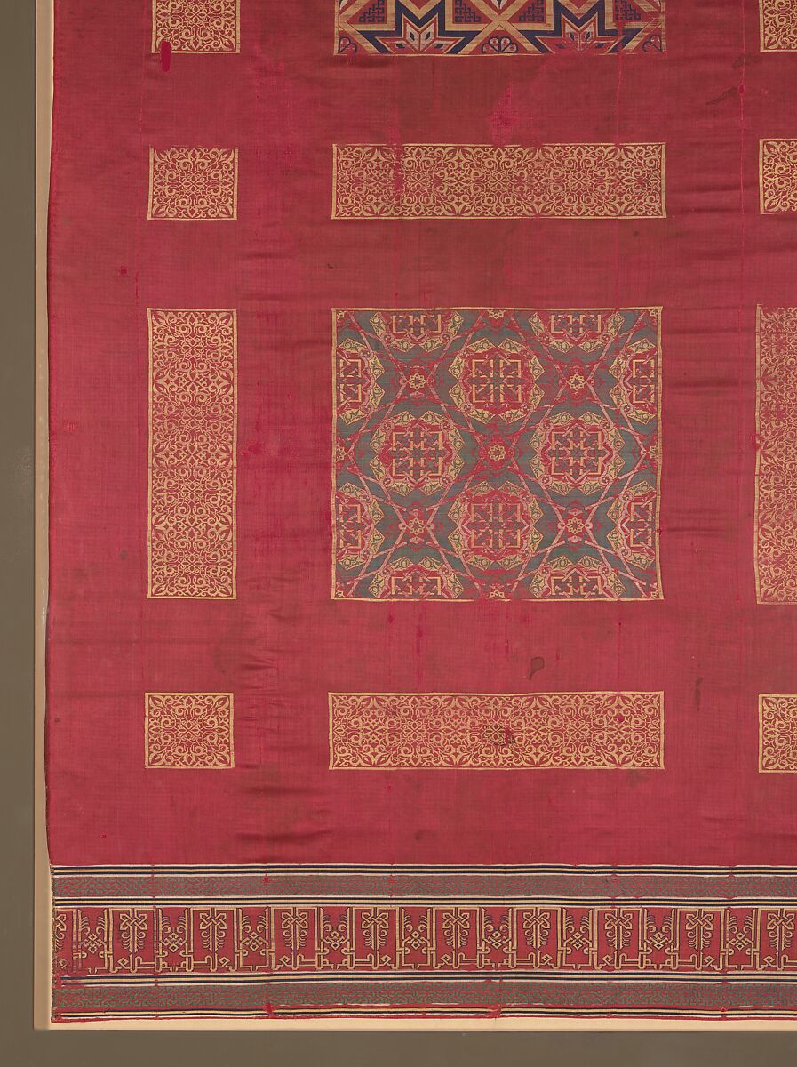 Silk Curtain, Silk; lampas