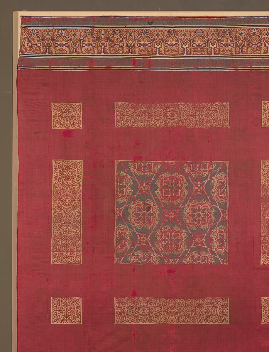 Silk Curtain, Silk; lampas