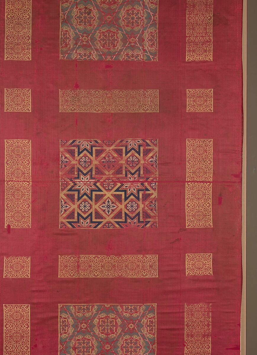 Silk Curtain, Silk; lampas