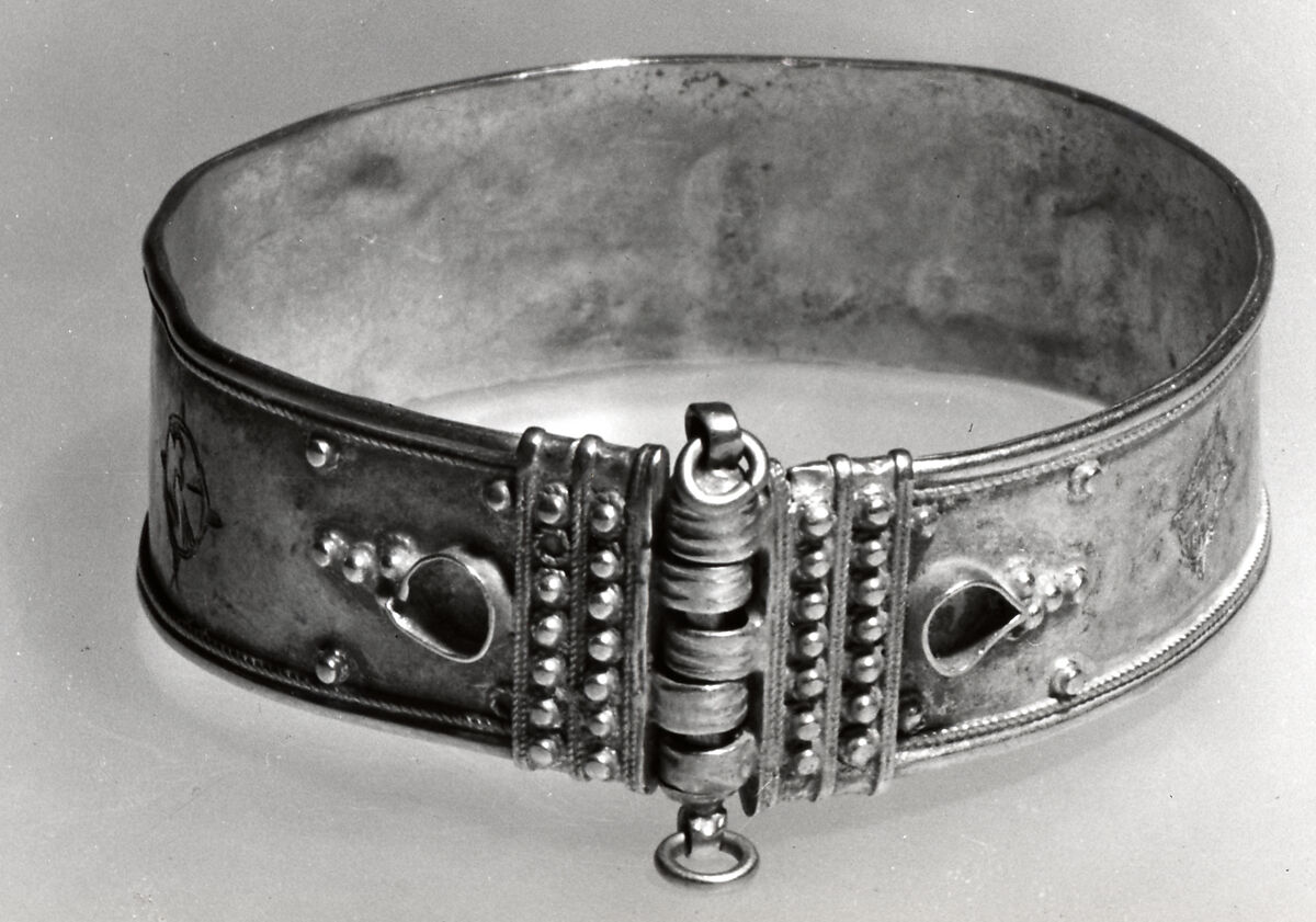 Bracelet, Gold sheet with granulation