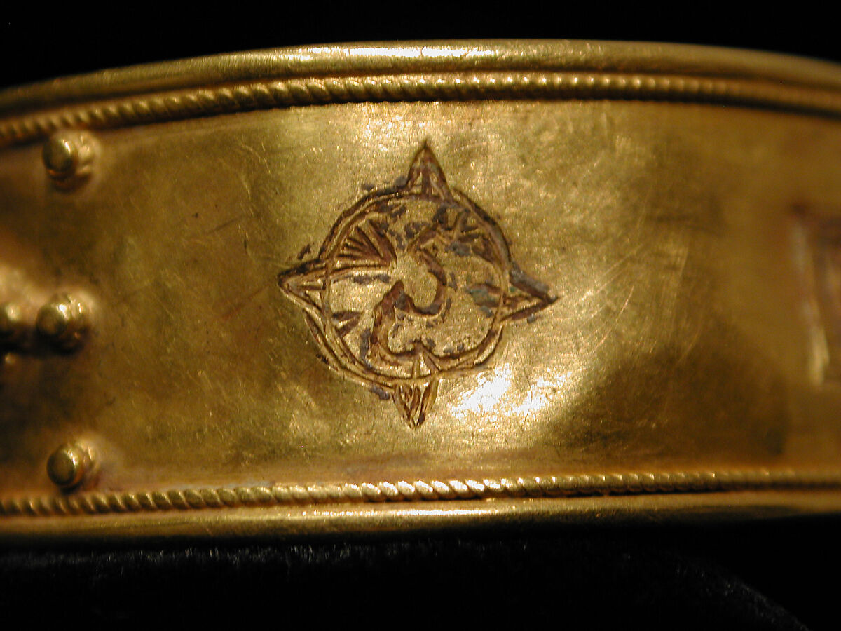 Bracelet, Gold sheet with granulation