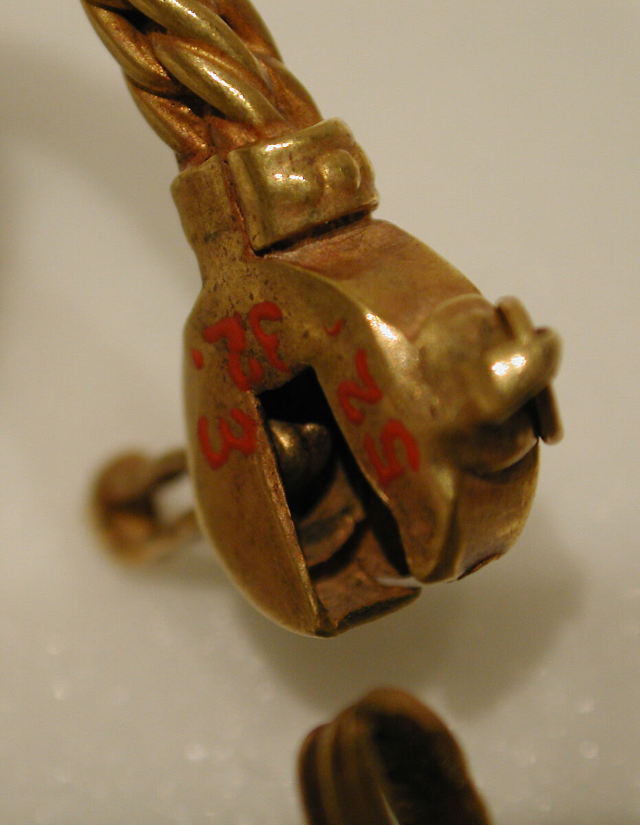 Bracelet, One of a Pair, Gold wire