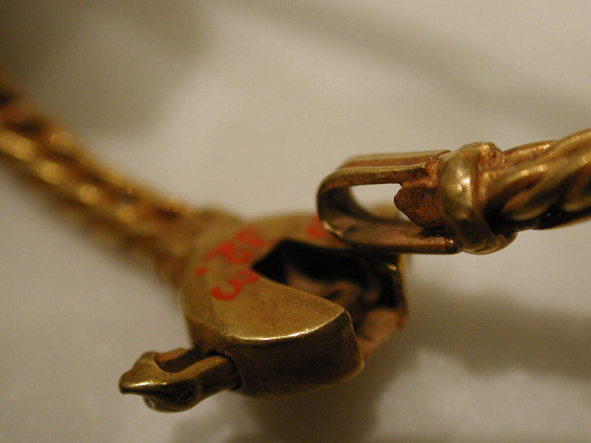 Bracelet, One of a Pair, Gold wire