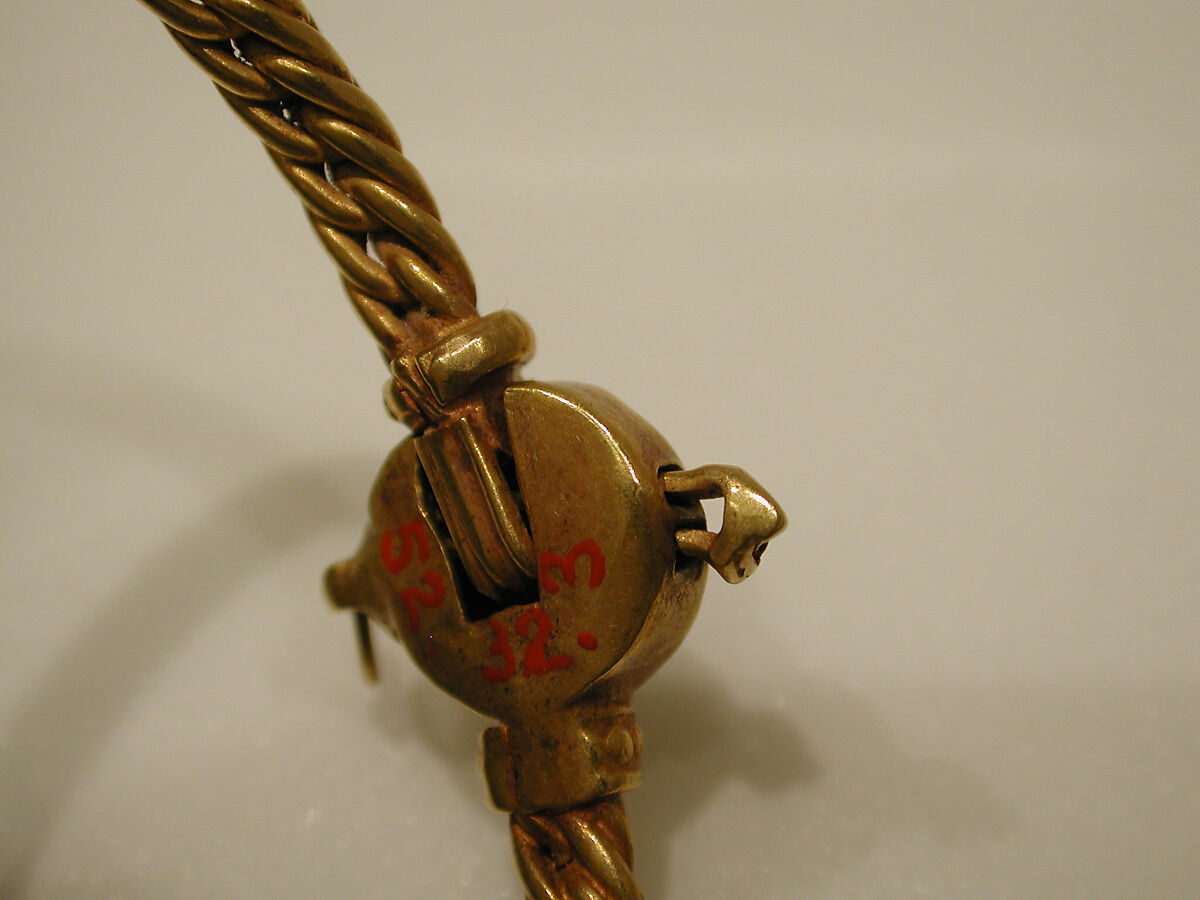 Bracelet, One of a Pair, Gold wire