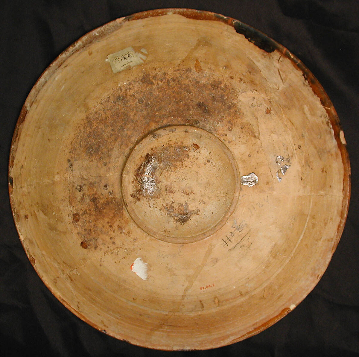 Dish, Pottery; glazed