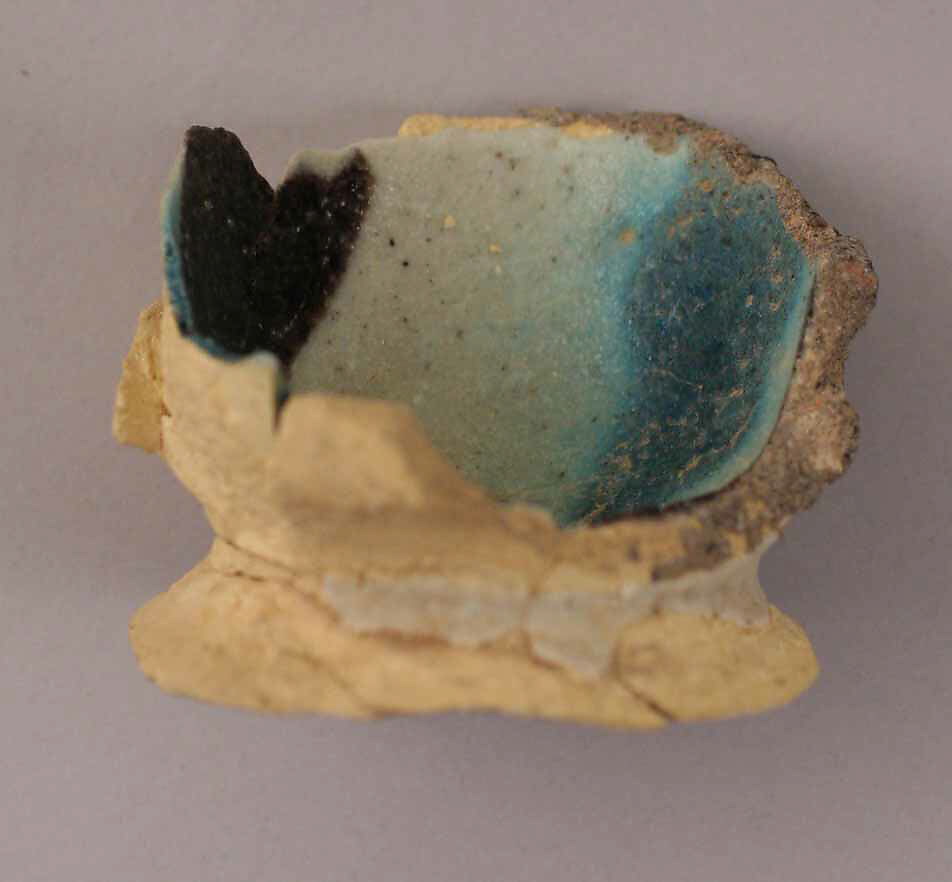 Fragment of a Jar, Earthenware; glazed 