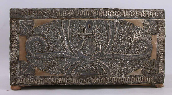 Box, Silver, wood, velvet