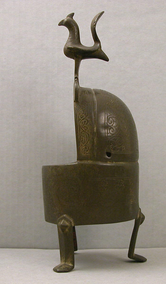 Incense Burner, Bronze; engraved