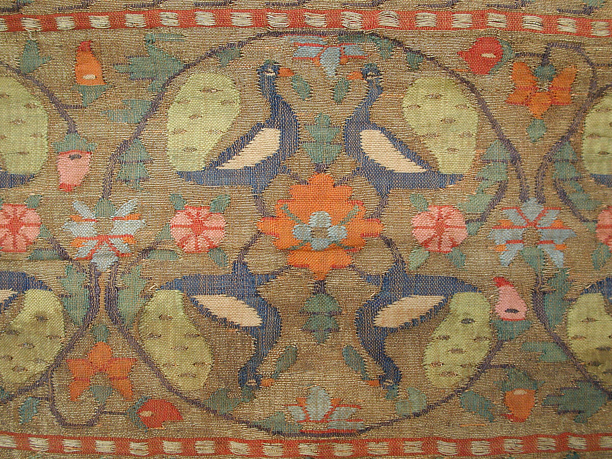 Shawl (Chaddar), Silk and metal wrapped thread