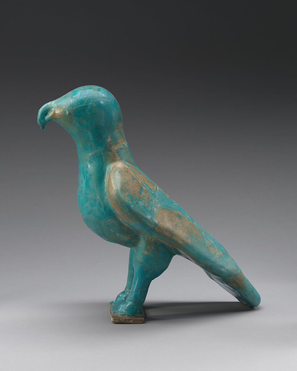 Figure of a Predatory Bird, Stonepaste; monochrome glazed