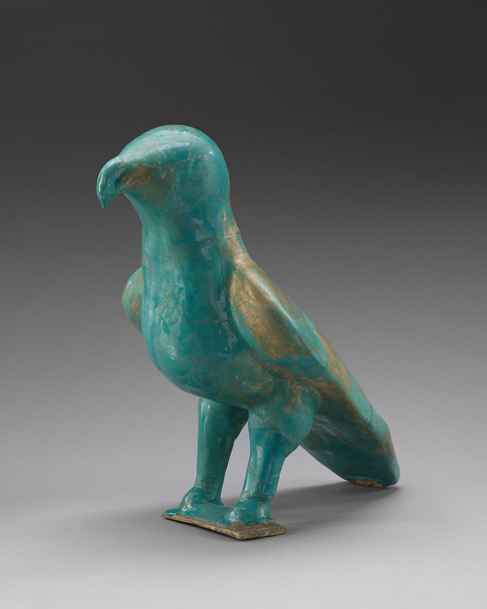 Figure of a Predatory Bird, Stonepaste; monochrome glazed