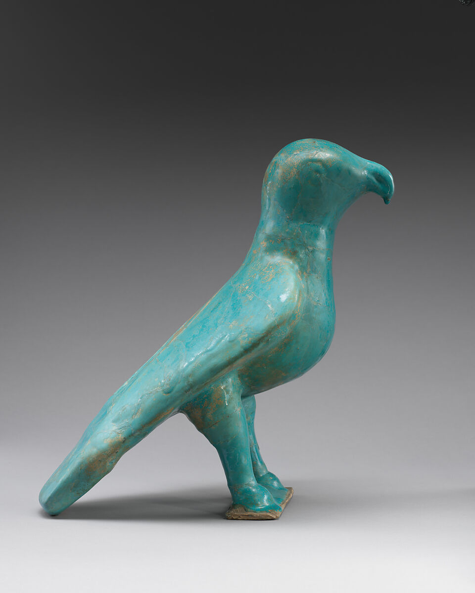 Figure of a Predatory Bird, Stonepaste; monochrome glazed