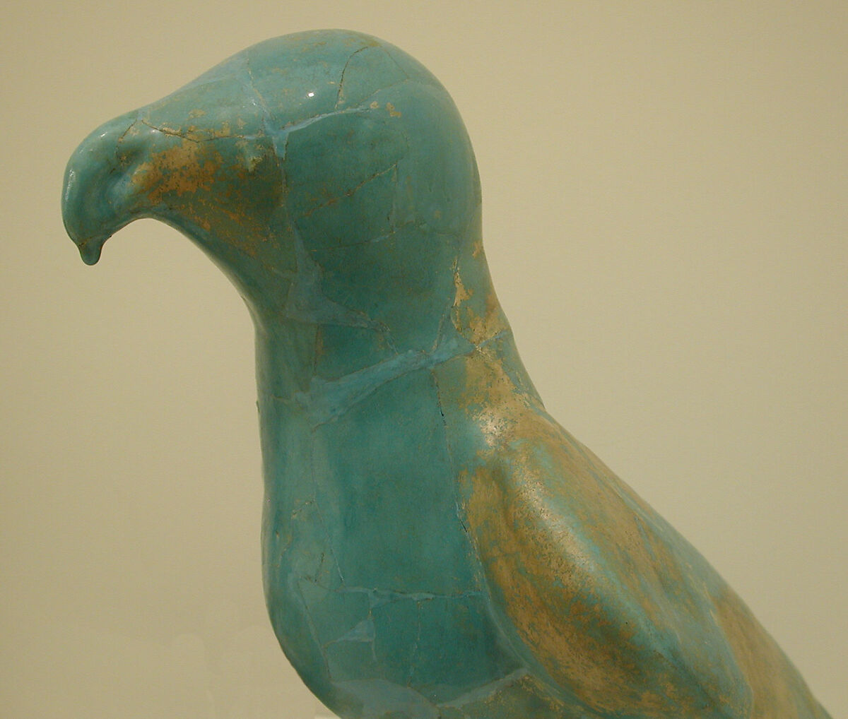 Figure of a Predatory Bird, Stonepaste; monochrome glazed