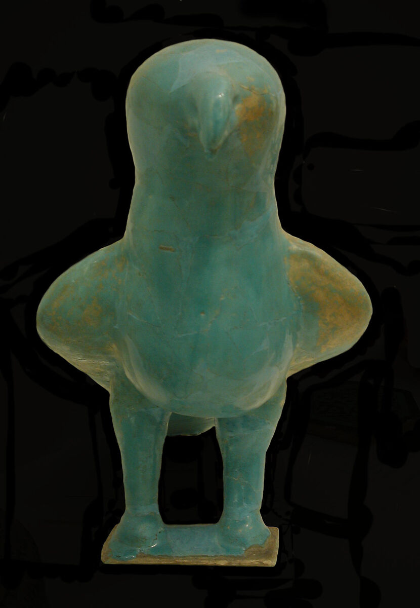 Figure of a Predatory Bird, Stonepaste; monochrome glazed