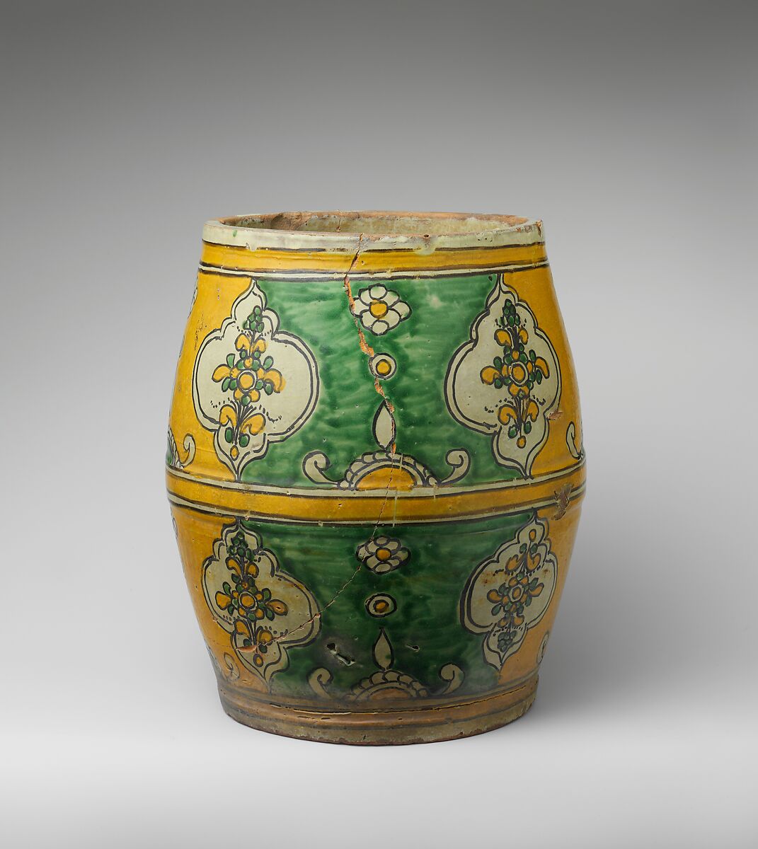 Barrel, Tin-glazed earthenware, Mexican 