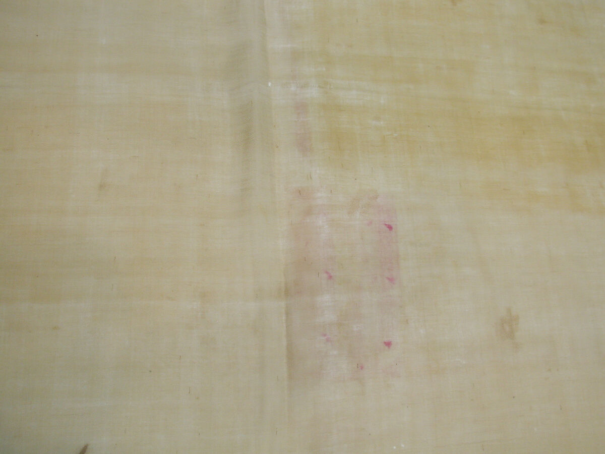 Shawl, Wool; twill weave and double interlocking twill tapestry weave