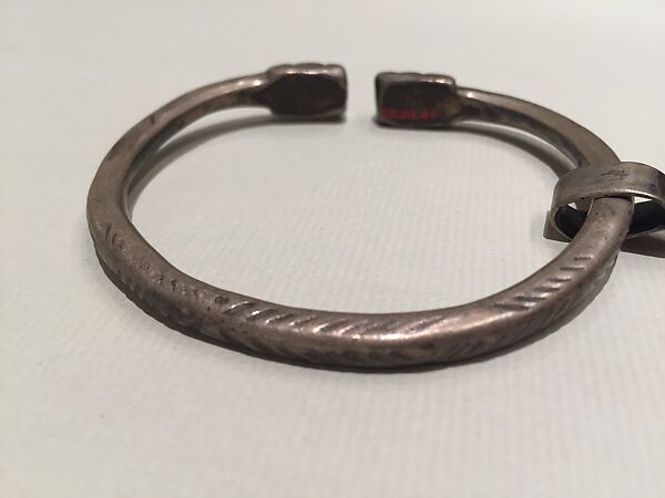 Fibula, Silver; incised, niello