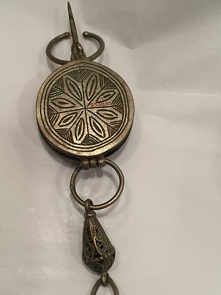 Pectoral Ornament, Silver, enamel, and coral