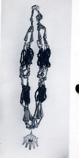 Scented Necklace, Silver, coral, organic material