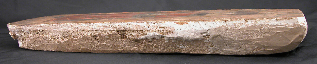 Man Holding a Bottle and a Cup, Ink, opaque watercolor, and gold on plaster