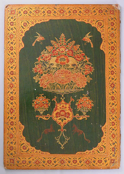 Bookbinding, Leather on laminated paper board, painted and lacquered