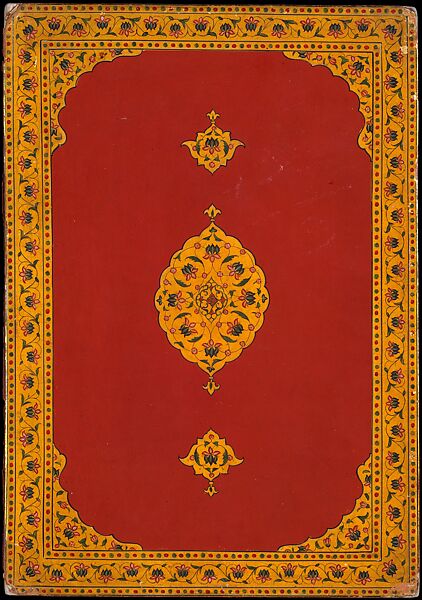 Bookbinding, Leather on laminated paper board, painted and lacquered