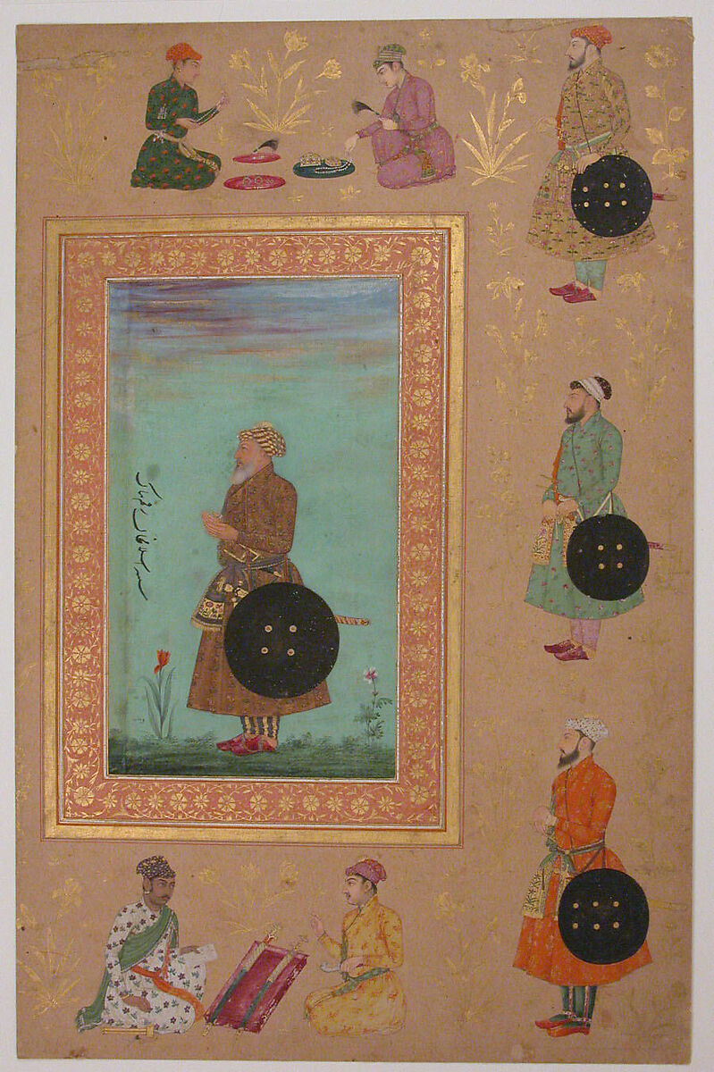 Portrait of Islam Khan Mashhadi, Payag (Indian, active ca. 1591–1658), Opaque watercolor and gold on paper