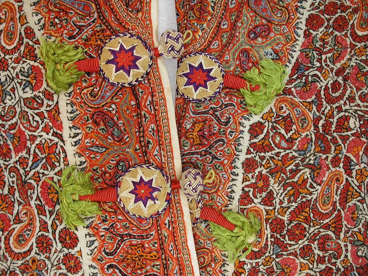 Coat (Choga), Wool; embroidered