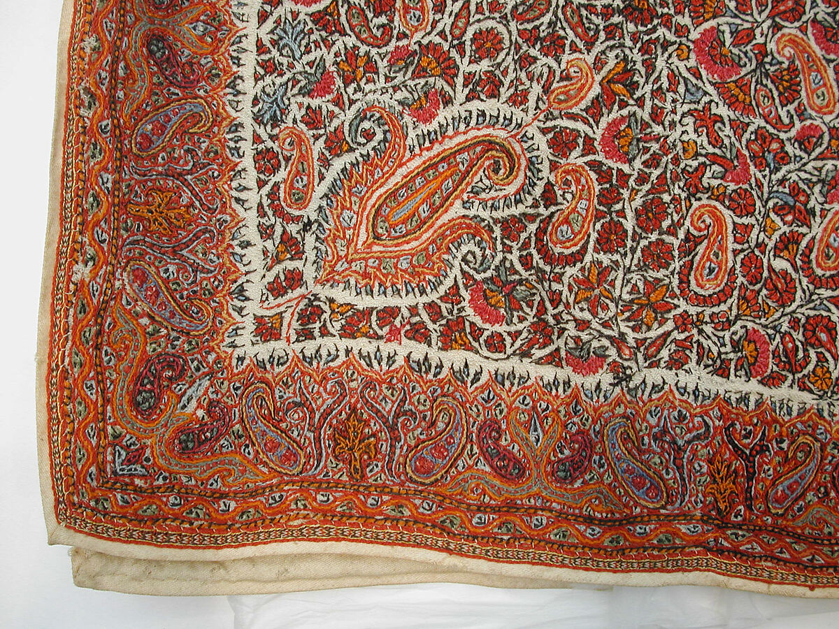 Coat (Choga), Wool; embroidered