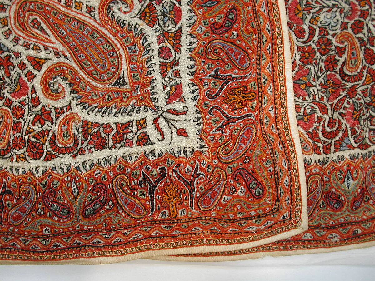 Coat (Choga), Wool; embroidered