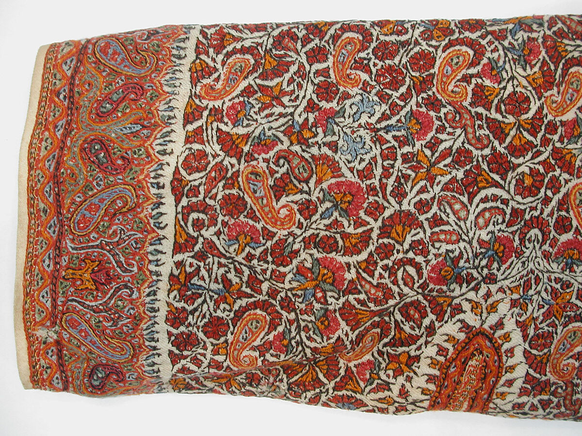 Coat (Choga), Wool; embroidered