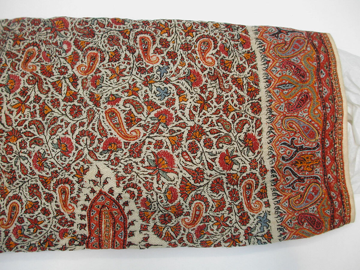 Coat (Choga), Wool; embroidered