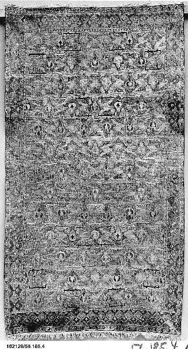 Polonaise Carpet, Cotton (warp), silk (weft and pile), metal wrapped thread; asymmetrically knotted pile, brocaded