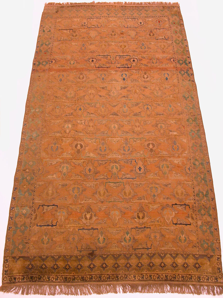 Polonaise Carpet, Cotton (warp), silk (weft and pile), metal wrapped thread; asymmetrically knotted pile, brocaded 