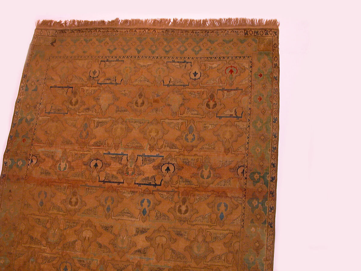 Polonaise Carpet, Cotton (warp), silk (weft and pile), metal wrapped thread; asymmetrically knotted pile, brocaded