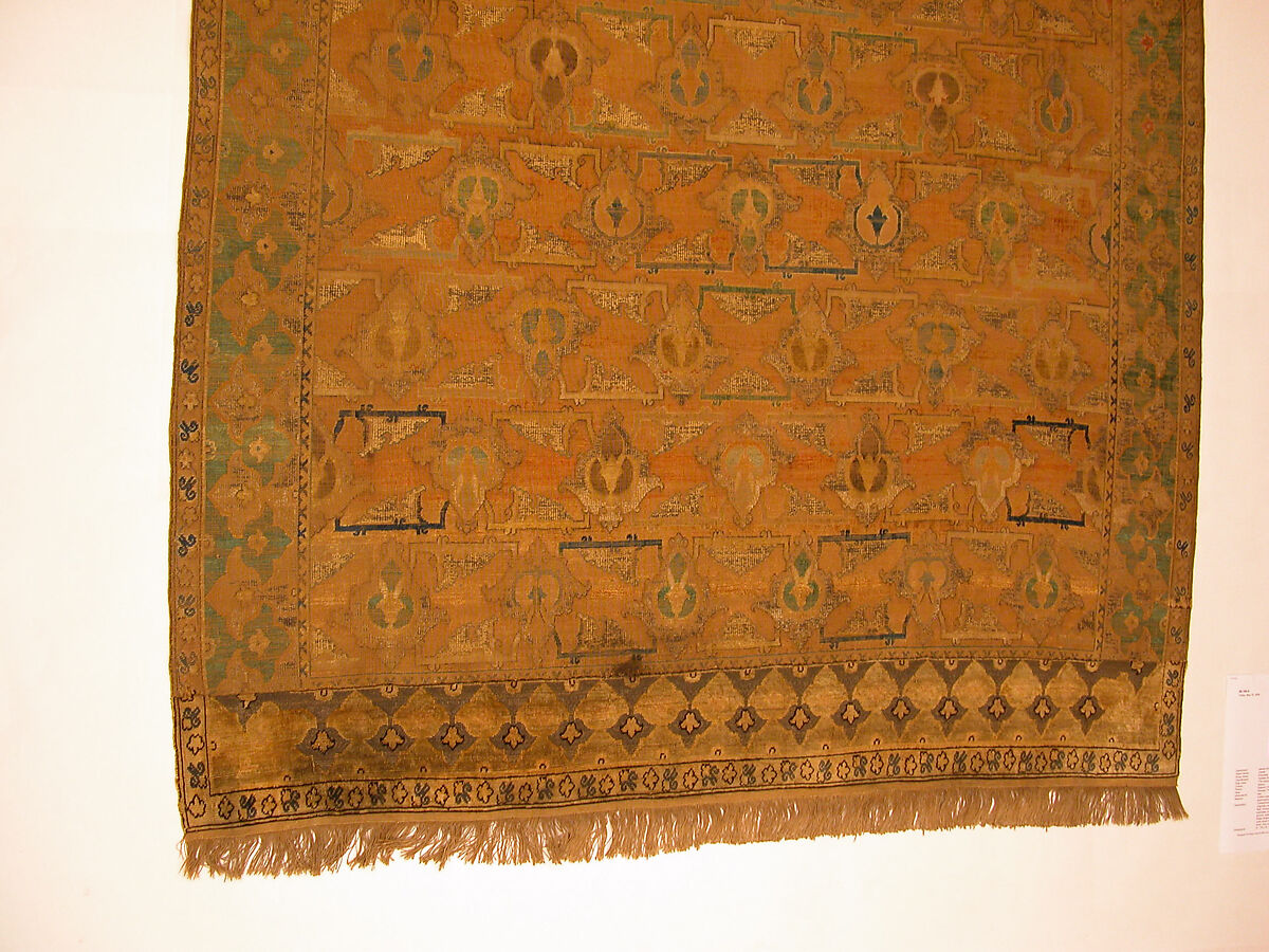 Polonaise Carpet, Cotton (warp), silk (weft and pile), metal wrapped thread; asymmetrically knotted pile, brocaded