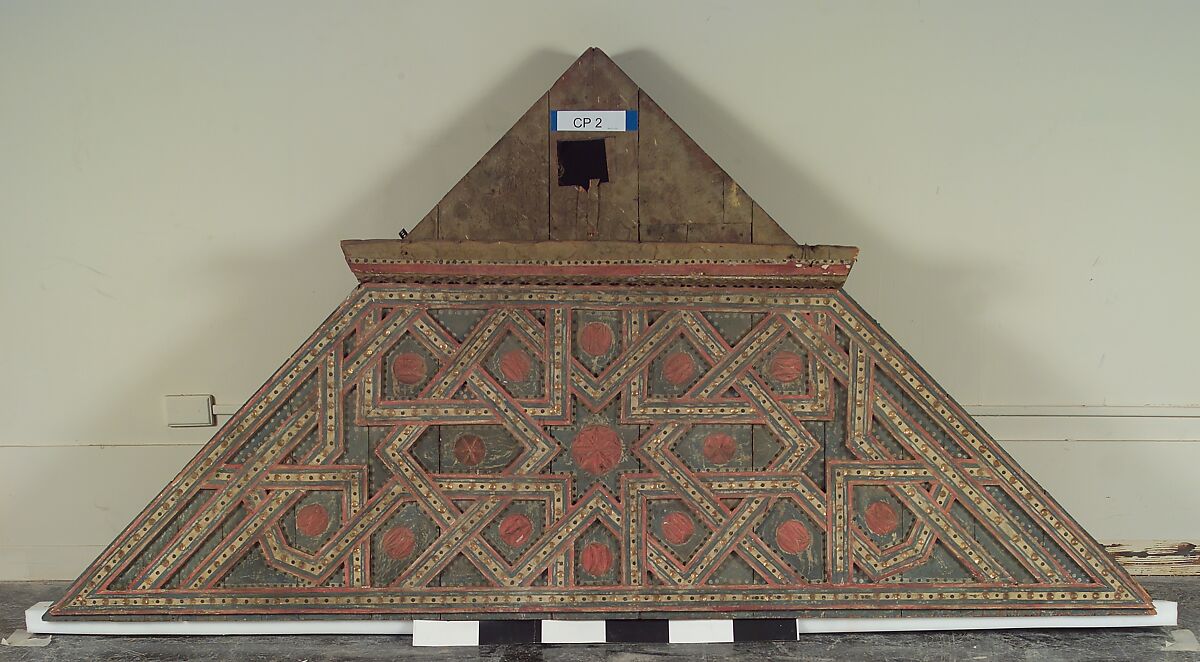 Ceiling, Wood; carved, painted, and gilded